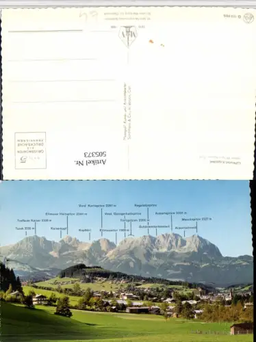 505373,Kitzbühel Totale geg. Wilden Kaiser Bergkulisse