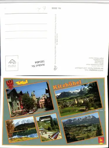 505404,Kitzbühel Totale Schwarzsee Hahnenkamm Mehrbildkarte