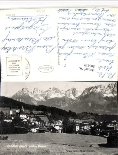505419,Kitzbühel Totale geg. Wilden Kaiser Bergkulisse pub Henni Angerer