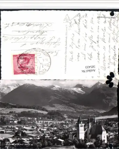 505433,Kitzbühel Totale Kirche Bergkulisse
