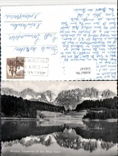 516147,Kitzbühel Schwarzsee See m. Wilden Kaiser Bergkulisse