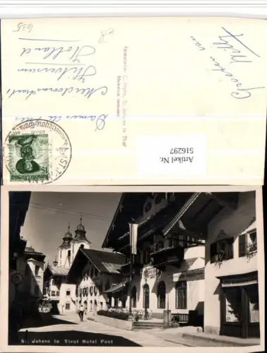 516297,St. Johann in Tirol Hotel Post Straßenansicht Tankstelle