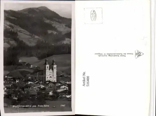 516400,Hopfgarten Totale Kirche geg. Hohe Salve