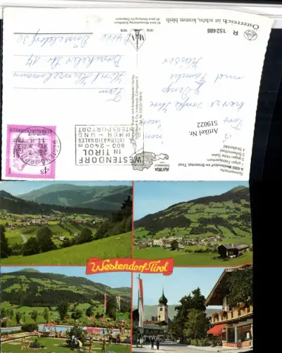 519022,Westendorf im Brixental Totale Freibad Mehrbildkarte