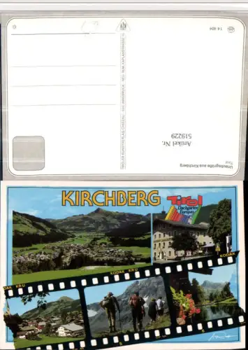 519229,Kirchberg in Tirol Totale Gasthof Wanderer Mehrbildkarte