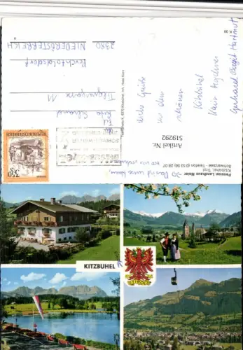 519292,Kitzbühel Pension Landhaus Maier Seilbahn Mehrbildkarte