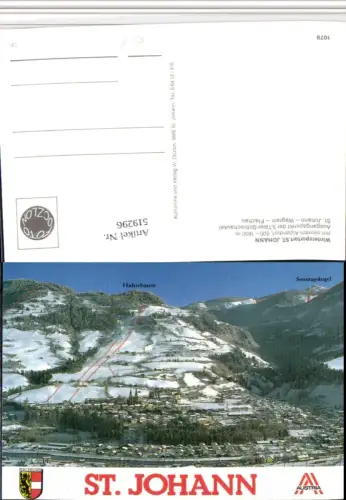 519296,St. Johann in Tirol Totale m. Hahnbaum Winterbild