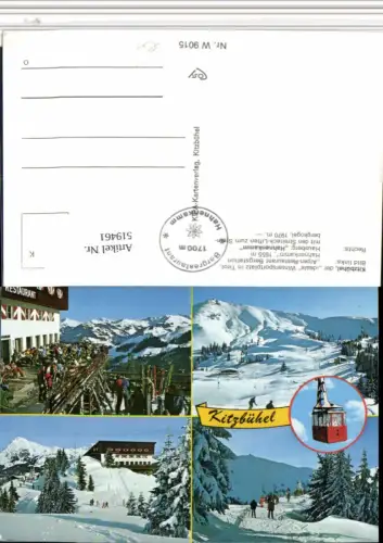 519461,Kitzbühel Hahnenkamm Seilbahn Restaurant Mehrbildkarte