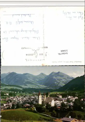 519468,Kitzbühel Totale geg. Süden Bergkulisse