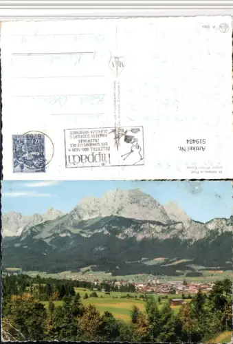 519484,St. Johann in Tirol Totale geg. Wilden Kaiser Bergkulisse