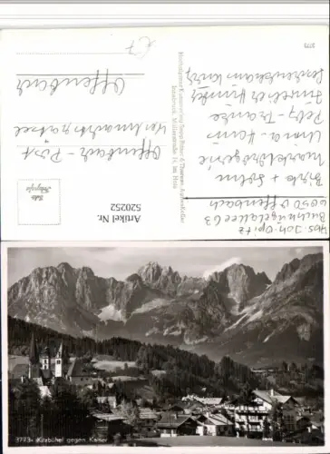 520252,Kitzbühel Teilansicht geg. Kaiser Bergkulisse