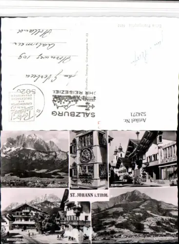 524271,St. Johann in Tirol Totale Erker Hauptplatz Mehrbildkarte