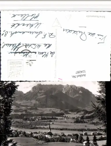 524287,Kössen Totale m. Kaisergebirge Bergkulisse