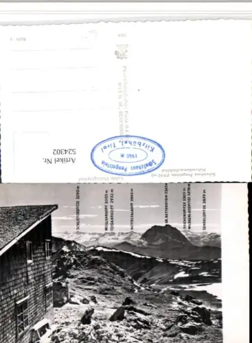 524302,Kitzbühel Hahnenkamm Schutzhaus Pengelstein Bergkulisse