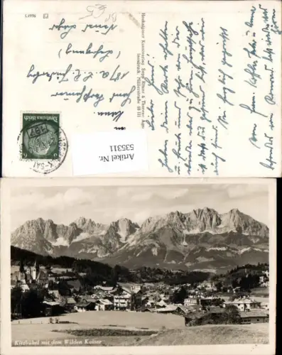 535311,Kitzbühel m. Wilden Kaiser Bahnpost Zug 197