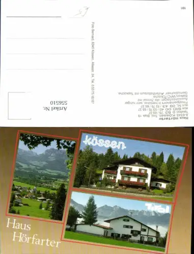 556510,Kössen in Tirol Gasthaus Hörfarter