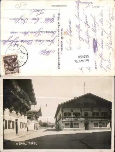 557658,tolle Foto-AK Wörgl in Tirol Gemeindeamt Gasthaus Schachner