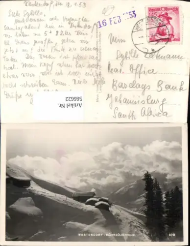 566622,Foto Ak Westendorf Nachtsölbergalm Winteransicht