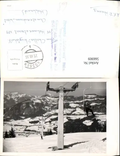 566909,Foto Ak Kössen a. Wilden Kaiser Berglift Winteransicht