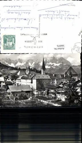 566976,Foto Ak Kitzbühel m. Kaisergebirge