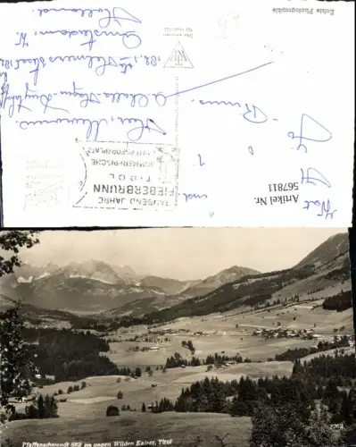 567811,Foto Ak Pfaffenschwendt Fieberbrunn geg. Wilden Kaiser