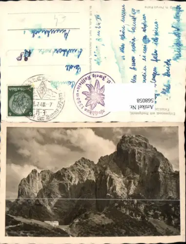 568058,Foto Ak Stripsenjoch m. Predigtstuhl Fleischbank u. Totenkirchl Kirchdorf in Tirol