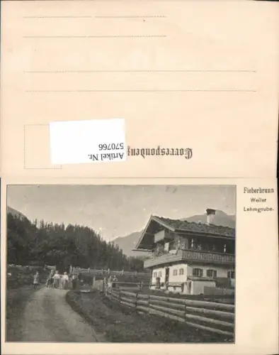 570766,tolle AK Fieberbrunn Weiler Lehmgrube