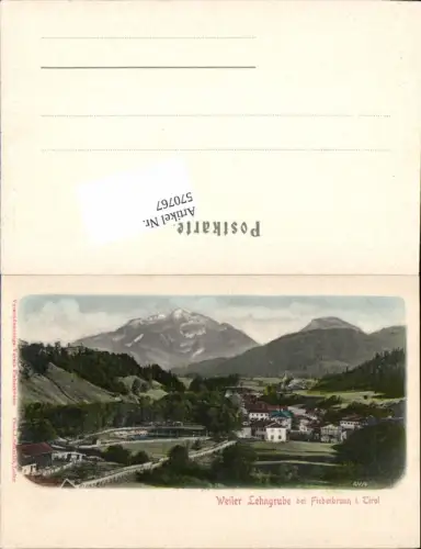 570767,tolle AK Fieberbrunn Weiler Lehmgrube