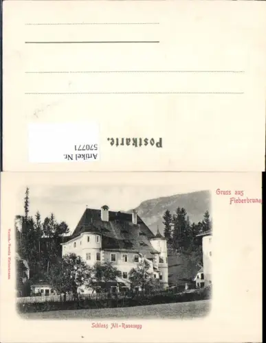 570771,tolle AK Fieberbrunn Schloss Alt Rosenegg