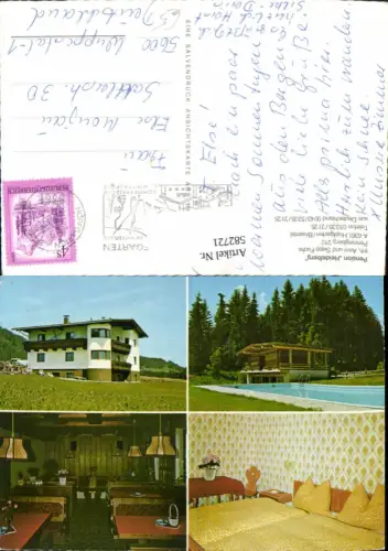 582721,Mehrbild Ak Hopfgarten Brixental Pension Heidelberg Schwimmbad Zimmer
