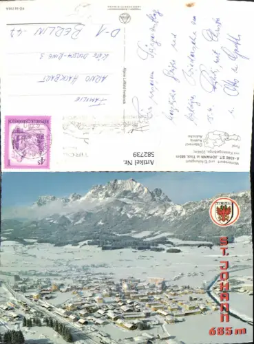 582739,St Johann i. Tirol Winteransicht pub Alpine Luftbild