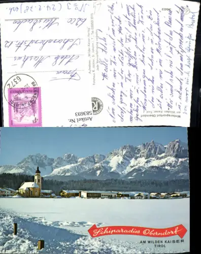 583693,Oberndorf in Tirol m. Wildem Kaiser Winteransicht