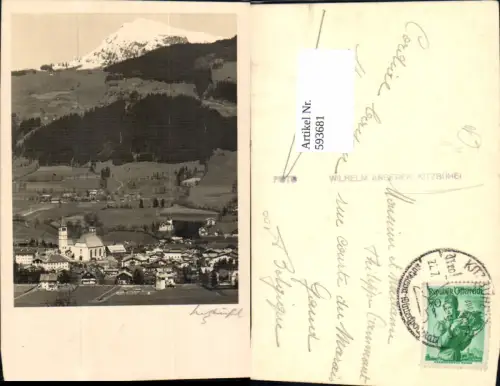 593681,tolle Foto-AK Kitzbühel in Tirol pub Angerer signiert
