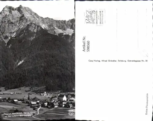 598560,Foto Ak Waidring a. d. Loferer Steinbergen