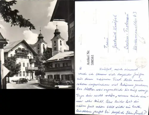 598561,St Johann i. Tirol Ansicht m. Kirche Automobil