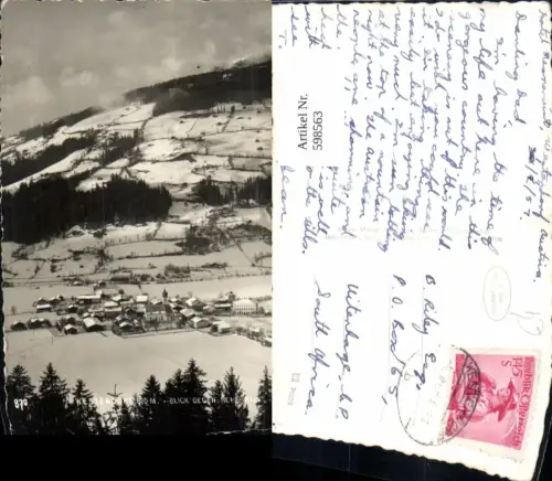 598563,Foto Ak Westendorf Blick geg. Hohe Salve Winteransicht