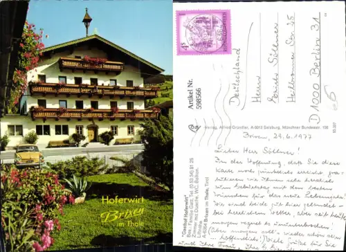 598566,Brixen im Thale Gasthof Hoferwirt