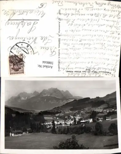 598644,Foto Ak Fieberbrunn m. d. Wilden Kaiser