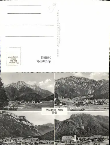 598645,Mehrbild Ak Waidring geg. Fellhorn geg. d. Steinplatte