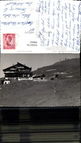 598663,Foto Ak Kitzbühel Hornbahn Gipfelhaus Seilbahn Gondel