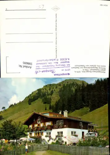 598695,Fieberbrunn Alpengasthaus Burger-Alm geg. Kleberkopf