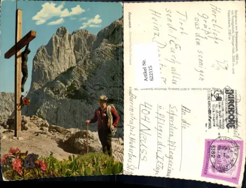 622115,Bergkreuz a. Stripsenjoch m. Predigtstuhl Goinger Halt Fleischbank Kirchdorf in Tirol