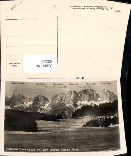 622236,Foto Ak Kitzbühel Schwarzsee m. d. Wilden Kaiser