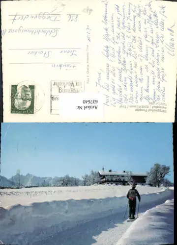 637640,Kössen Tirol Berggasthof Pension Peternhof Wintersport Langlaufen