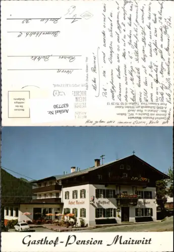 637730,Kössen Schwendt a. Wilden Kaiser Gasthof Pension Mairwirt