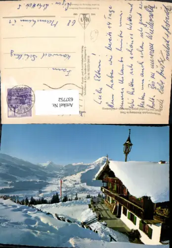 637752,Kirchberg i. Tirol Blick v. Filzerhof geg. Rettenstein u. Gaisberg Winteransicht