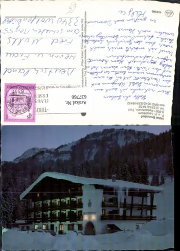 637766,Fieberbrunn Tirol Hotel Brunnhof Winteransicht b. Nacht