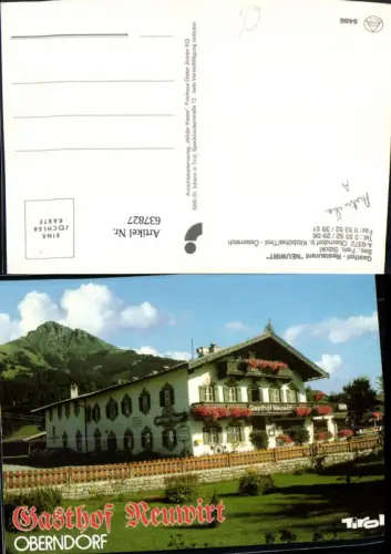 637827,Oberndorf b. Kitzbühel Gasthof Restaurant Neuwirt