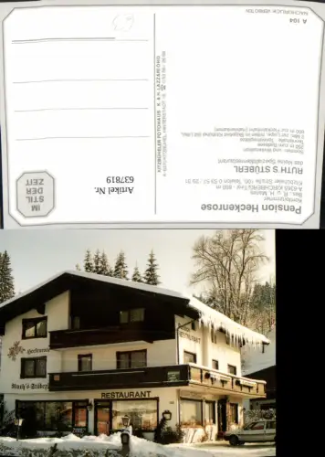 637819,Kirchberg i. Tirol Pension Heckenrose Ruths Stüberl Winteransicht
