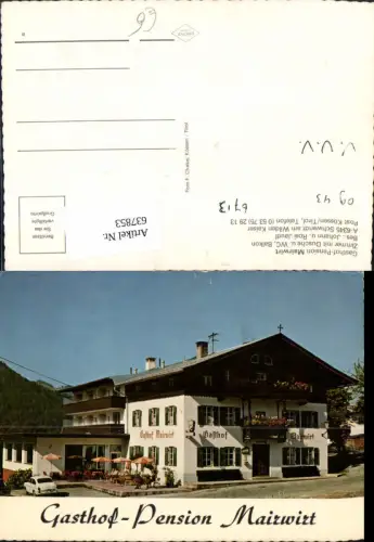 637853,Kössen Schwendt a. Wilden Kaiser Gasthof Pension Mairwirt